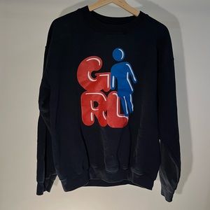 Vintage feel GIRL crewneck